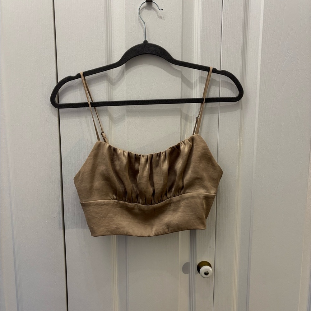 Aritzia Cropped Silky Tank